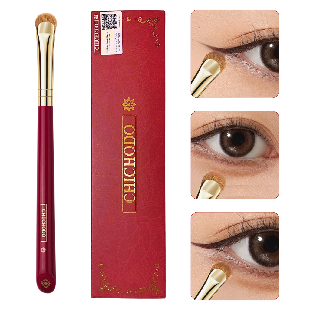 Cọ Kẻ Mí Dưới, Mí Mắt, Bọng Mắt Hình Lưỡi Liềm CHICHODO Thin Crescent Liner Brush C129